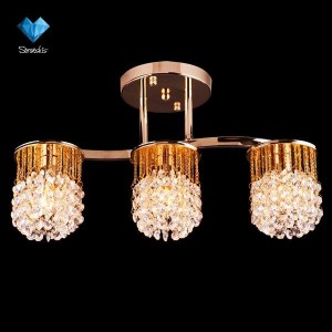 Люстра хрустальная 3222/3 золото Strotskis